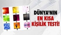 Dünya’nın en kısa kişilik testi